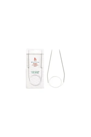 Top Vente Aiguilles à tricoter circulaires aluminium 80cm n°2