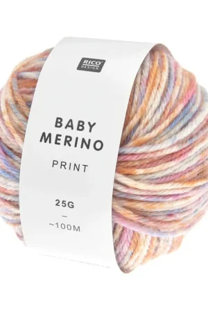 Quantité Limitée Pelote Rico baby merino print fleurs