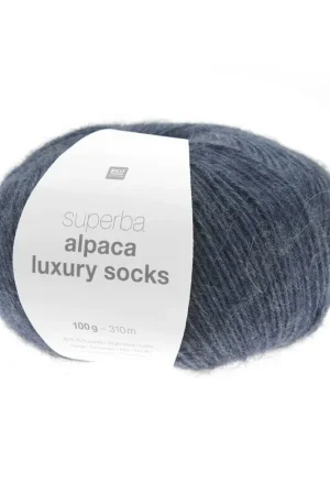 Premium Pelote Rico socks superba alpaca luxury pétrole