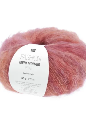 Retour Gratuit Pelote Fashion meri mohair print happy sunrise