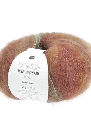 Usine Directe Pelote Fashion meri mohair print dark peaches