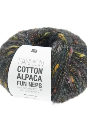 Retour Gratuit Pelote Fashion cotton alpaca fun neps noir