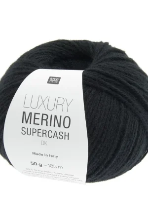 Prix Bas Pelote Luxury merino supercash dk noir