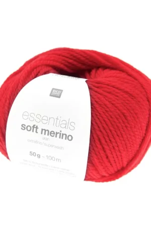 Solde Pelote Essentials soft merino aran rouge clair