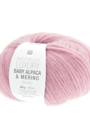 Top Vente Pelote Madly in love Luxury baby alpaca & merino chunky corail