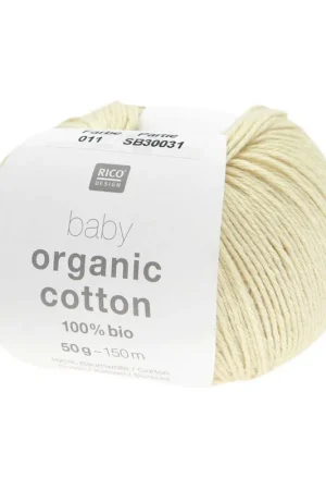Prix Promo Pelote Rico baby organic cotton vanille