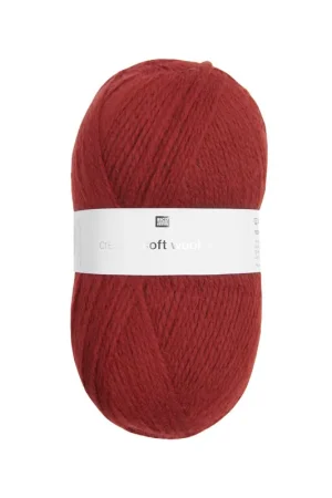 Promotion Saisonnière Pelote Creative soft wool aran rouge