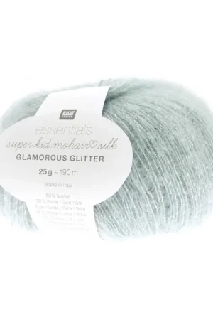 Réduction Pelote Essentials super kid mohair loves silk glamorous glitter aqua