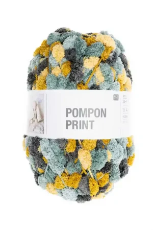 Acheter Direct Pelote Creative pompon print moutarde-pétrole