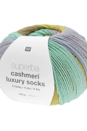 Vente Flash Pelote Rico socks superba cashmeri luxury 4 fils ethno