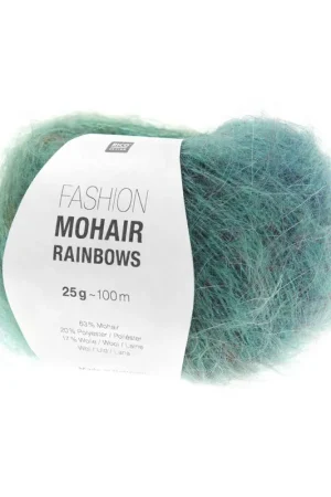 Usine Directe Pelote Fashion mohair rainbows aqua