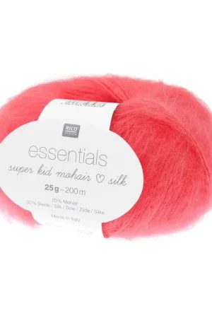 Prix Choc Pelote Essentials super kid mohair loves silk néon-rouge