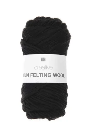 Solde Pelote Creative fun felting wool noir