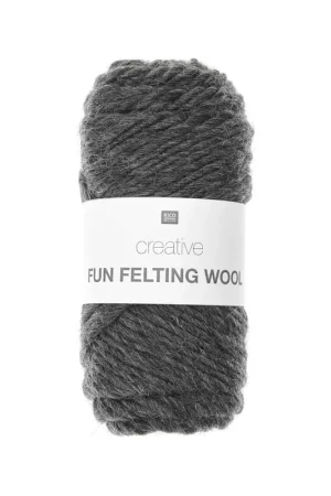 Seulement Aujourd’hui Pelote Creative fun felting wool anthracite
