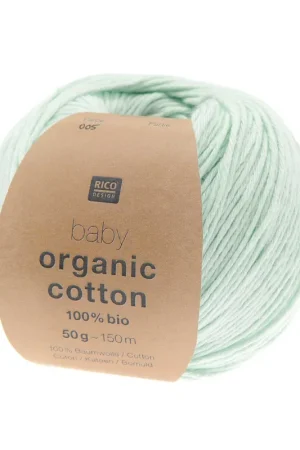 Vente Flash Pelote Rico baby organic cotton menthe