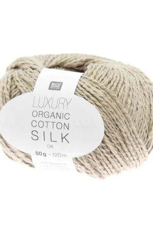 Top Vente Pelote Luxury organic cotton silk dk taupe
