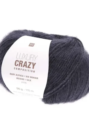 Vente Directe Pelote Luxury crazy composition aran bleu marine