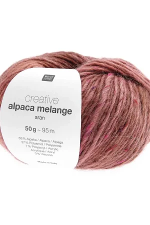 Quantité Limitée Pelote Creative alpaca melange aran abricot