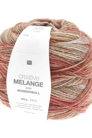 Seulement Aujourd’hui Pelote Creative melange aran wonderball olive-rouille