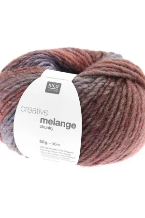 Prix Réduit Pelote Creative melange chunky rouille-vert