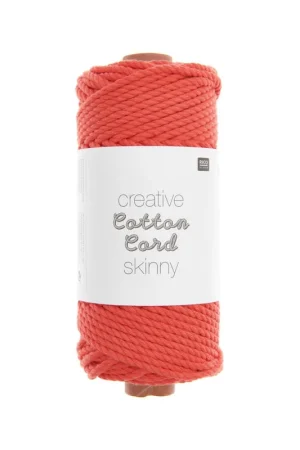 Solde Pelote Creative cotton cord skinny vermillon