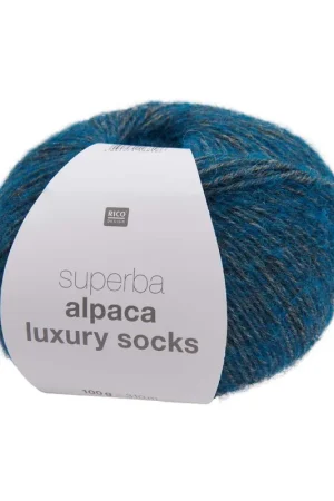 Produit De Marque Pelote Rico socks superba alpaca luxury azur