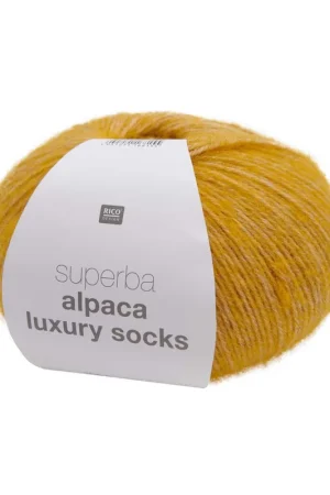 Produit De Marque Pelote Rico socks superba alpaca luxury jaune