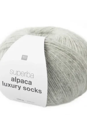 Promotion Saisonnière Pelote Rico socks superba alpaca luxury gris argenté