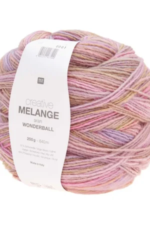 Prix Cassé Pelote Creative melange aran wonderball lilas clair-pink
