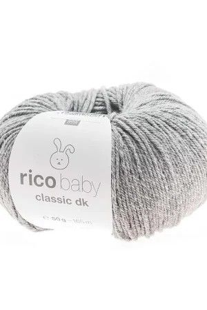 Top Qualité Pelote Rico baby classic dk argent mélangé