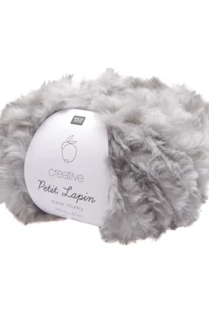 Super Prix Pelote Creative petit lapin super chunky argent-gris