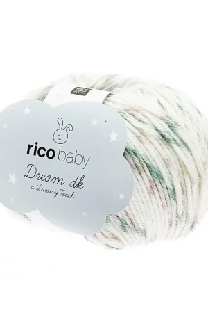 Prix Réduit Pelote Rico baby dream dk aqua confetti