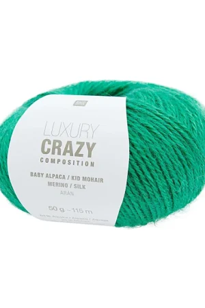 Top Qualité Pelote Luxury crazy composition aran vert