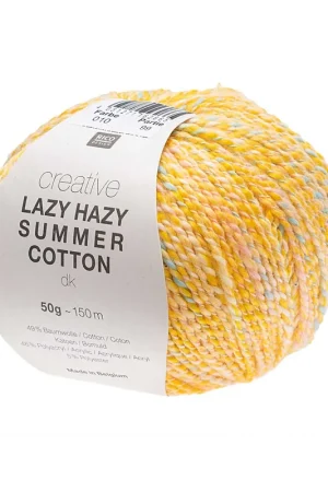 Promotion Pelote Creative lazy hazy summer cotton dk jaune