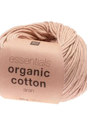 Prix Bas Pelote Essentials organic cotton aran poudre