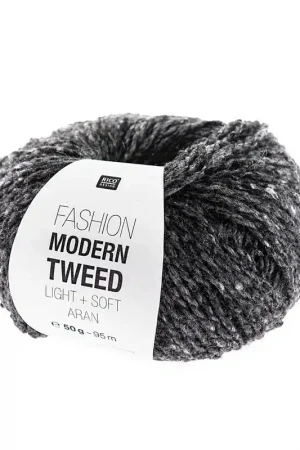 Vente Flash Pelote Fashion modern tweed aran gris