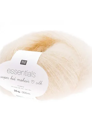 Retour Gratuit Pelote Essentials super kid mohair loves silk crème