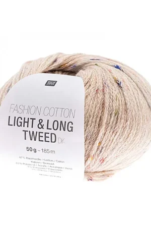 Quantité Limitée Pelote Fashion cotton light & long tweed dk écru