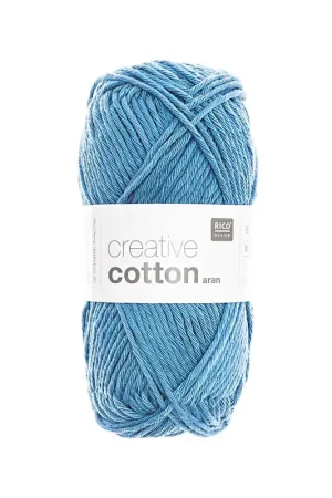 Top Qualité Pelote Creative cotton aran bleu