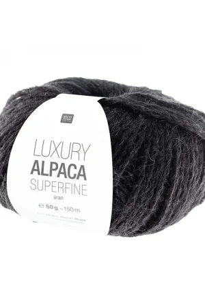 Usine Directe Pelote Luxury alpaca superfine aran noir