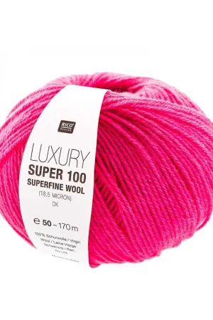 Vente Directe Pelote Luxury super 100 superfine wool dk fuchsia