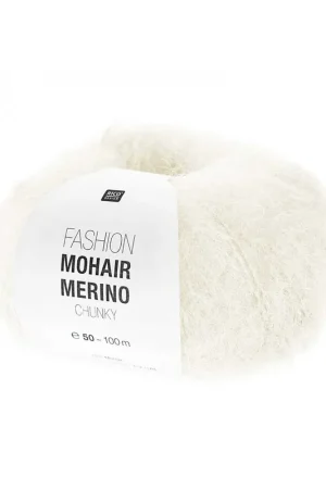 Tendance Pelote Fashion mohair merino chunky crème