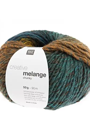 Vente Directe Pelote Creative melange chunky cannelle-azur