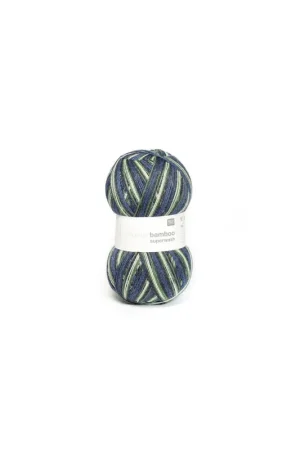 Soldes Pelote Rico socks superba bamboo olive/vert mix