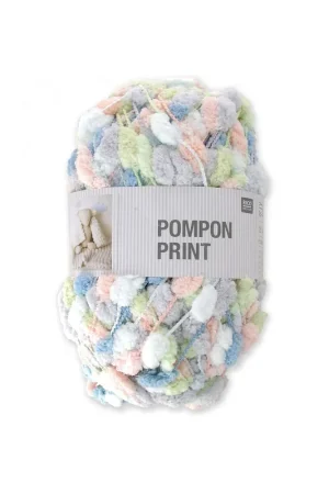 Soldes Pelote Creative pompon print pastel mix