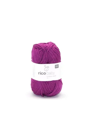 Top Vente Pelote Rico baby cotton soft dk cardinal
